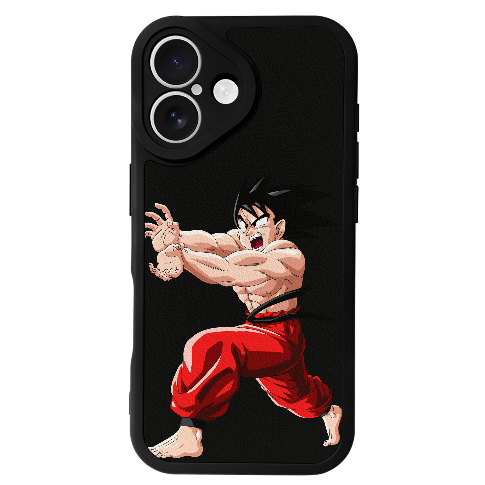 （画像用） ドラゴンボール 孫悟空（そん ごくう）Son Goku カカロット DRAGON BALL Kakarotto 【iPhone 16シリーズ対応】シリコンスマホケース（レザー調） 材質：シリコン